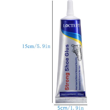 Colle Forte pour Chaussures 60 ml, Adhésif Puissant pour Cuir, Sneakers, Chaussures de Sport, Semelles et Réparation (1/5)