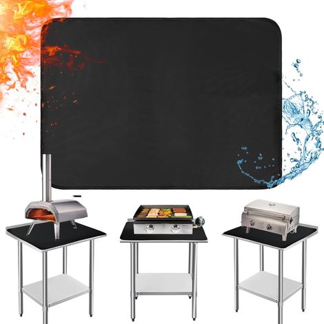 Tapis ignifuge pour barbecue - Tapis de protection thermique pour charbon de bois et barbecue à gaz - Pour protéger les tables en plein air - Tapis de protection contre l'incendie - Facile à (1/5)