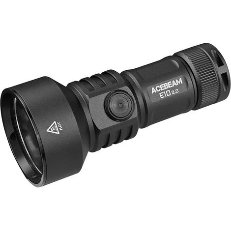 (Noir) Lampe torche EDC longue portée, lampe torche compacte rechargeable par USB, adaptée au camping. (1/5)