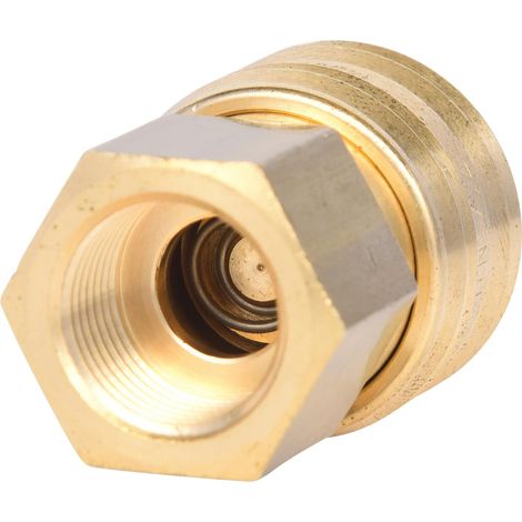 Conector de latón con rosca interna, G3/8 IG KS T (1/4)