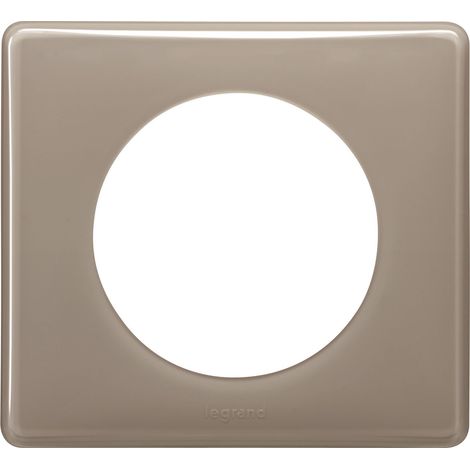 Legrand – Plaque de finition Céliane laqué 1 poste – Compatible avec support Batibox – Usage intérieur – Finition galet