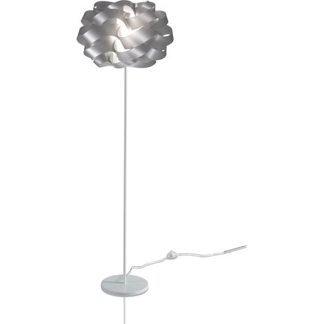 Piantana Moderna Cloud Polilux ® Argento E Metallo 1 Luce E27 (1/2)