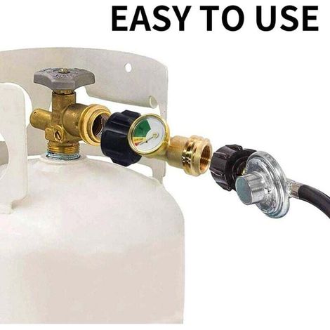 Jauge Niveau Réservoir Propane Détecteur Fuite Compteur Pression Gaz Type 1 pour Camping Car