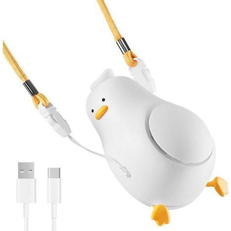 (Duck White) Turm-Tischventilator, leiser, tragbarer, blattloser Ventilator mit 3 Geschwindigkeitsstufen, 120°-Oszillation, einzigartigem Luftstrom, Ventilator (1/5)