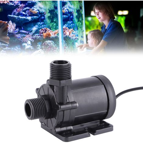 Pompe de circulation de fontaine miniature sans balais ultra-silencieuse DC12V 30W 800L/h, pompe de surpression pour chauffe-eau avec hauteur de refoulement de 12 m, pompe à eau amphibie (1/5)