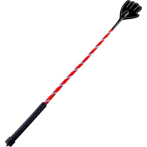 Bâton d'entraînement pour chien à main, avec poignée en cuir, bâton d'entraînement flexible pour chien, adapté aux dresseurs d'animaux, flexible, rouge, 61 cm (1/5)