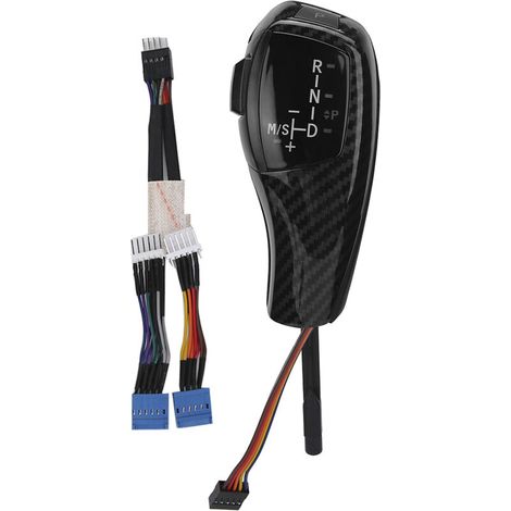 Pour F30 Style LHD automatique LED pommeau de levier de vitesse Kit de modification pour BMW E90 E92 E84 E89 Style Fiber de carbone (1/5)