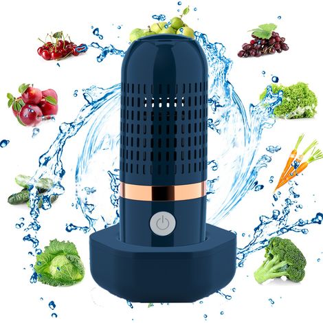 Machine à laver fruits et légumes,Machine à Laver Portable sans Fil pour Fruits et légumes,Purificateur d'Aliments avec Technologie de Purification d'Ions OH, Étanchéité IPX7,rechargeable par USB