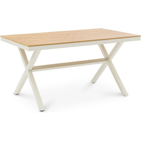 Table de jardin ISOLA Naturel/Blanc (1/5)