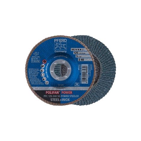 Disque A Surfacer A Lamelles Pfc 125 Z 40 Sg Power Steelox Pferd
