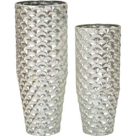 P/VASE PAIR SILVY CM Ø 37X92X-32X75 (1/5)