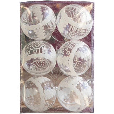 Stück Weihnachtskugeln, Christbaumschmuck zum Aufhängen, Weihnachtsdekoration für Zuhause und Partys (transparent) bd (1/5)