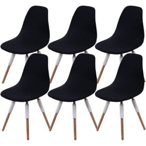 Housse de Chaise scandinave Extensible Housses Chaise de Salle à Manger scandinave 6 pièces Couvre Chaise scandinave pour Salon