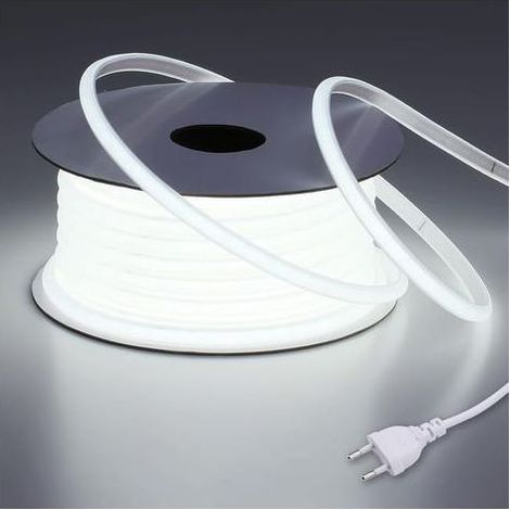 Soavoa Ruban LED COB 15M Blanc Froid IP65 Étanche Extérieur Sans Transformateur Découpable Installation Facile Chantier (1/5)