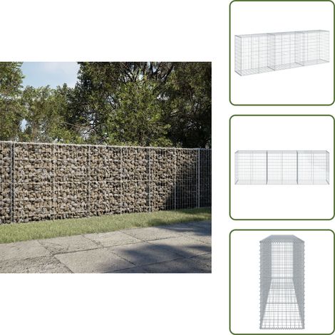 Panier gabion avec couvercle 300x50x100 cm fer galvanisé - Panier Gabion - Paniers Gabion - Mur En Gabion - Gabion (1/5)