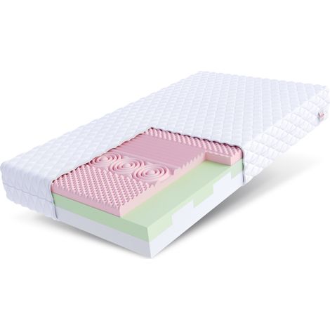 Matratze 90x200 Kaltschaum ROVIGO H3 17 cm Visco HR Schaum  Polyurethanschaum JERSEY