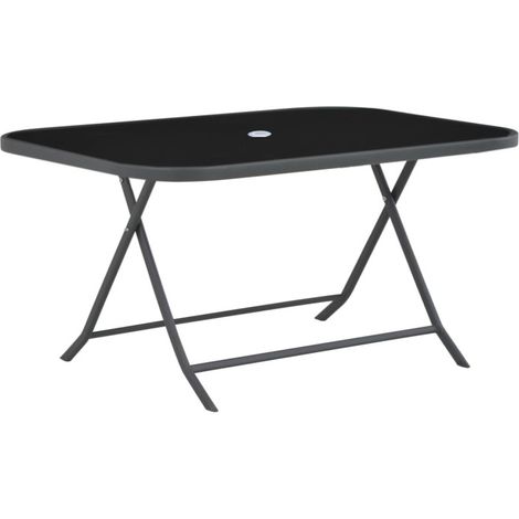 Aga Gartentisch mit Glasplatte für 2-3 Personen  BISTRO MR4358A 140x85x70 cm
