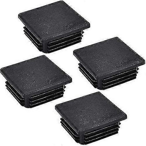 20 bouchons carrés en plastique, patins antidérapants carrés nervurés pour tubes, capuchons carrés pour tubes, bouchons carrés pour tubes (1/5)