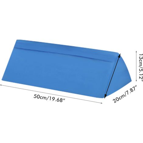 Coussin triangulaire de soutien corporel en mousse, oreiller latéral de positionnement, coussin de corps réversible, rembourrage de maintien (1/4)
