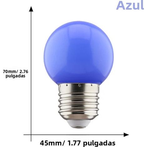 Ampoules LED bicolores (bleues) G45 E27 220V Lampe de table/veilleuse d'intérieur (1/5)