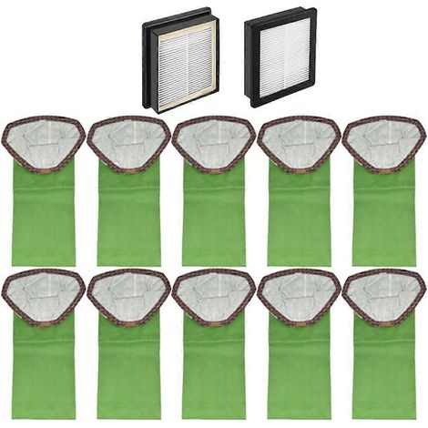 10 sacs et 2 filtres pour aspirateur dorsal ProTeam Super Coach Pro 10 / GoFit 10 - Pièces détachées (1/5)