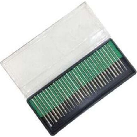 1 juego de brocas de diamante de 3 mm para vidrio marino, conchas y piedras preciosas, 30 piezas. 3 mm -Crezuo