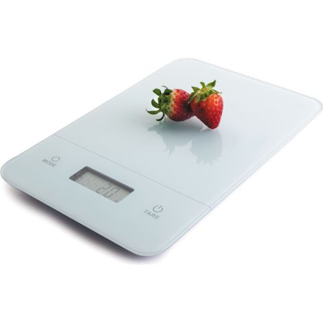Bilancia da cucina da 5 kg Bilancia digitale da cucina Bilancia in vetro Peso degli alimenti in G/OZ/ML/CUPS 27x18x4 cm (1/5)