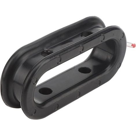 Outil de tirage de câble de pêche suspendu, en caoutchouc/alliage d'aluminium, noir et rouge, avec bouton inférieur (1/5)