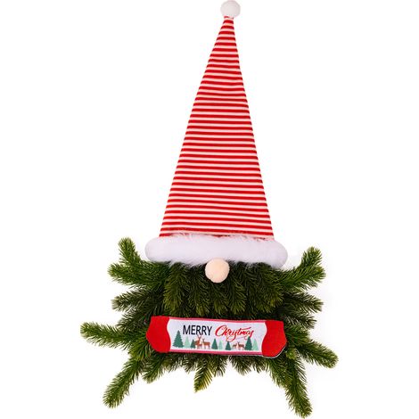 Weihnachtsdekorationen, Christbaumschmuck in Form gesichtsloser Puppen, Weihnachtskränze in Form von Elfen (1/2)
