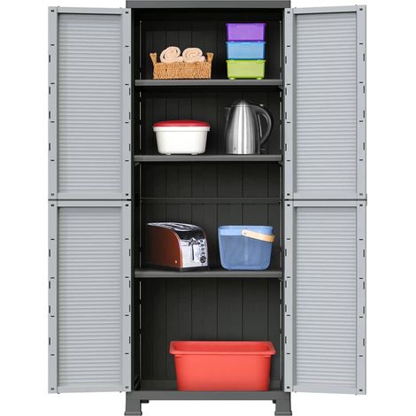 vidaXL Plastic Cabinet 68x39x171,5 cm