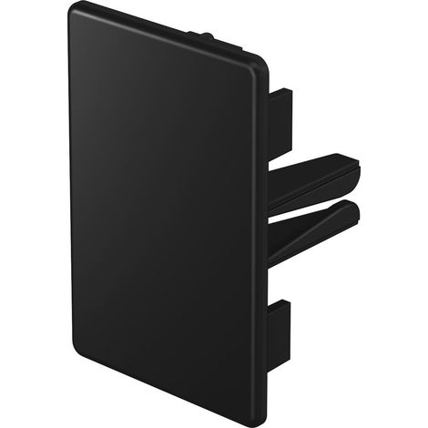 OBO Bettermann Pièce d'extrémité 40x60 polychlorure de vinyle noir profond RAL 9005, 6191810