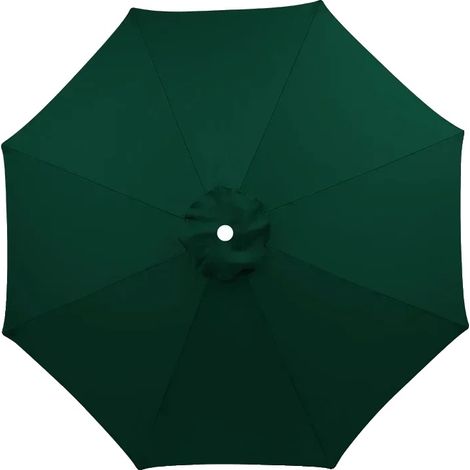 Telo di ricambio per ombrellone da giardino, protezione UV, impermeabile, verde scuro, 3.5M-8R (1/2)