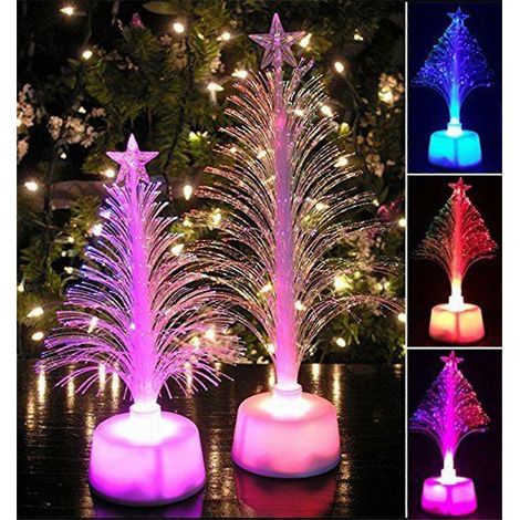 Mini-Weihnachtsbaum mit mehrfarbigen LEDs zur Dekoration von Zuhause, Tisch oder Partys (1/4)