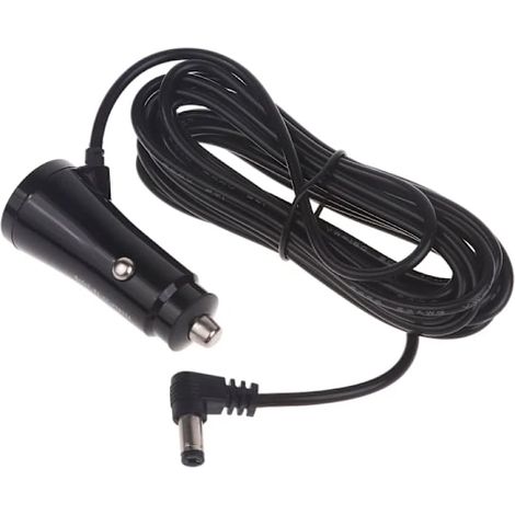 Chargeur de voiture double USB avec câble de charge DC5,5 x 2,1 mm, entrée DC 12 V-35 V pour tablettes et caméras embarquées (1/5)