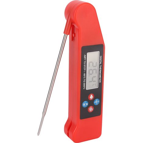 Thermomètre de cuisine pliable numérique à affichage vocal pour barbecue et grillades à viande-AquaForge (1/5)