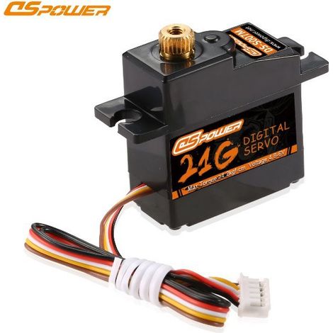 21 g digitales Metallgetriebeservo, fünfadriger JST1.25-Stecker, rutschfest, für Roboter, Flugzeuge, Autos, Boote und ferngesteuerte Spielzeuge (1/5)
