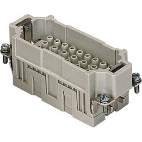 insert mâle - a sertir - 16a - 500v - 32p+t - gabarit 77.27 - ilme cqem32