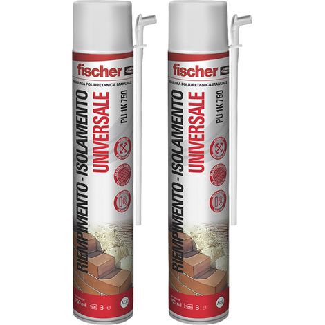 Schiuma poliuretanica Universale Bipack 2x750 ml Fischer (1/5)