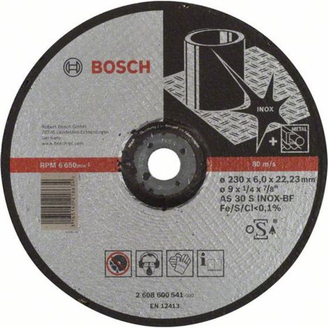 Mola BOSCH EXPERT con mozzo sfalsato in acciaio inox speciale 230X6,0 MM - 2608600541 (1/4)