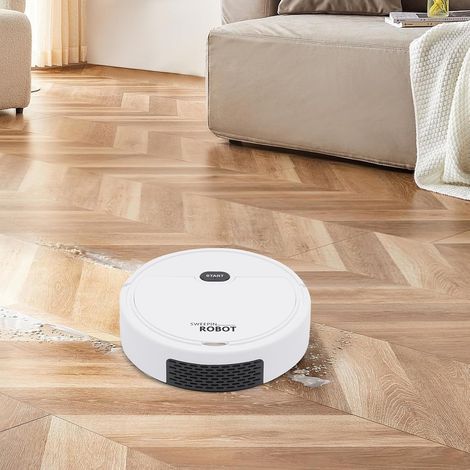 Mini robot aspirateur 3 en 1 - 500 Pa - Forte puissance d'aspiration - Convient pour une surface de 968,75 ft² - Pour la maison, le bureau, le coiffeur, l'animalerie (1/5)