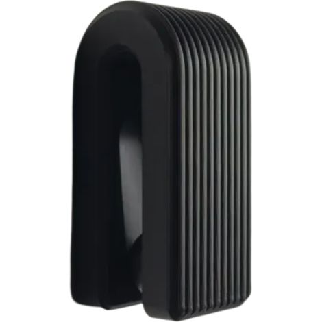 Porta asciugamani con clip nera, senza bisogno di montaggio, organizer da bagno (1/4)