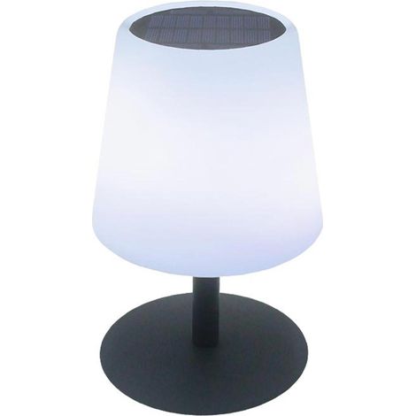 Lumisky – Lampe de table solaire LED 100 lumens – Autonome jusqu'à 8h – IP44 – Design moderne 25cm – Variateur blanc chaud/froid