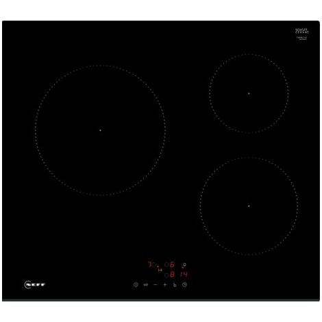 Table de cuisson induction 60cm 3 feux 4600wnoir - Neff - T36FBC1L0 (1/5)
