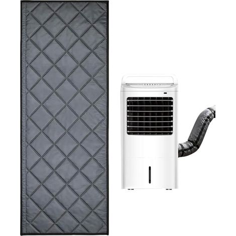 Isolation de tuyau de climatiseur – Housse isolée lavable, enveloppe thermique flexible pour tuyau d'échappement AC 150 x 53 cm, protection de conduit d'air anti-perte de chaleur, économie d'énergie (1/5)