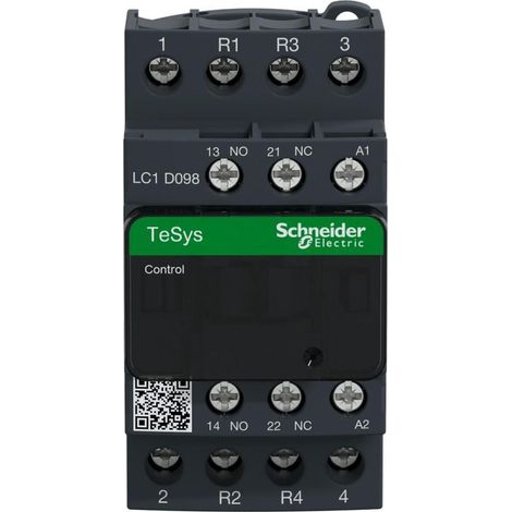 TeSys LC1D - contacteur - 4P (2F+2O) - AC-1 440V - 20A - bobine 24Vcc