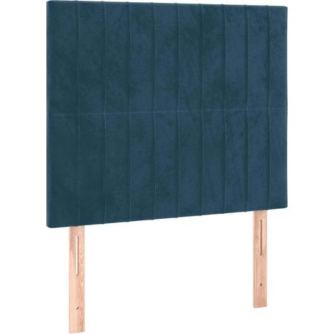 Maison Exclusive - Cabecero de cama azul oscuro 80x5x118/128 cm T