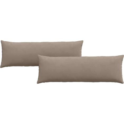 Maison Exclusive - Cojines de sofá 2 pcs Taupé 120 x 40 cm tela