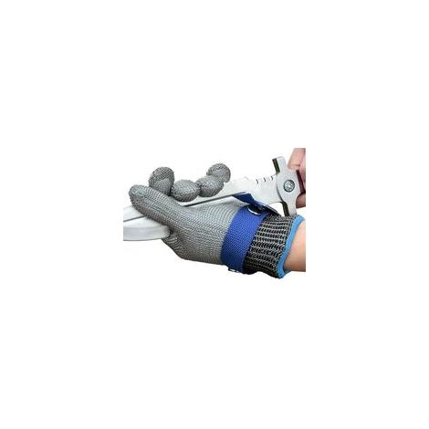 BRAVIX ISO-F Schnittfeste Handschuhe, Schnittfeste Edelstahlhandschuhe für Küche, Metzgerei, Arbeiten im Freien (L-24,5)