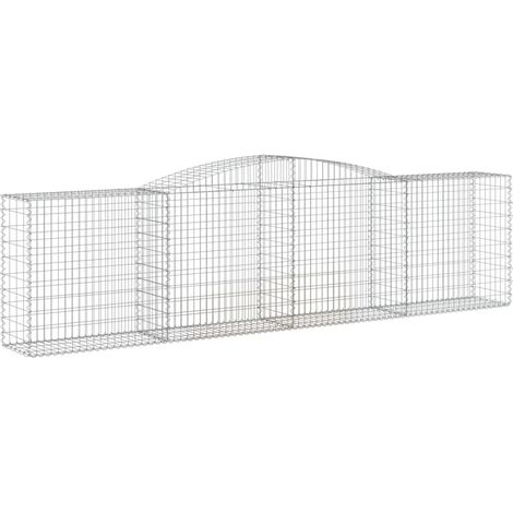 Maison Exclusive - Gabione mit Hochbogen 400x50x100/120 cm Verzin