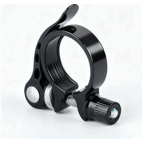 1 PcsCollier de Serrage de Vélo 31,8 mm, Collier de Serrage Rapide Vélo de Tige de Selle à Dégagement Rapide, Collier Serrage de Tube de Selle pour Route de Vélos de Montagne (Noir) (1/5)